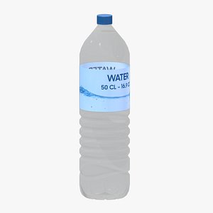 Water Bottle 16OZ Low Poly 3D model