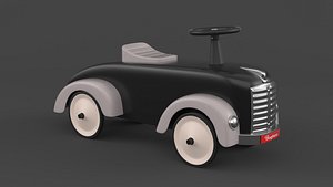 3D Retro Push Car model
