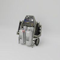 Turbine engine washing unit