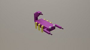 Voxel Low Polly Animal Scorpion 3D