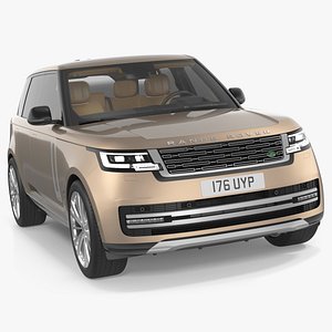 3D Range Rover 2022 Lights On Rigged