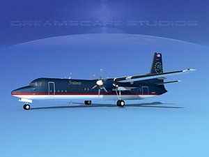 3d model fokker aircraft