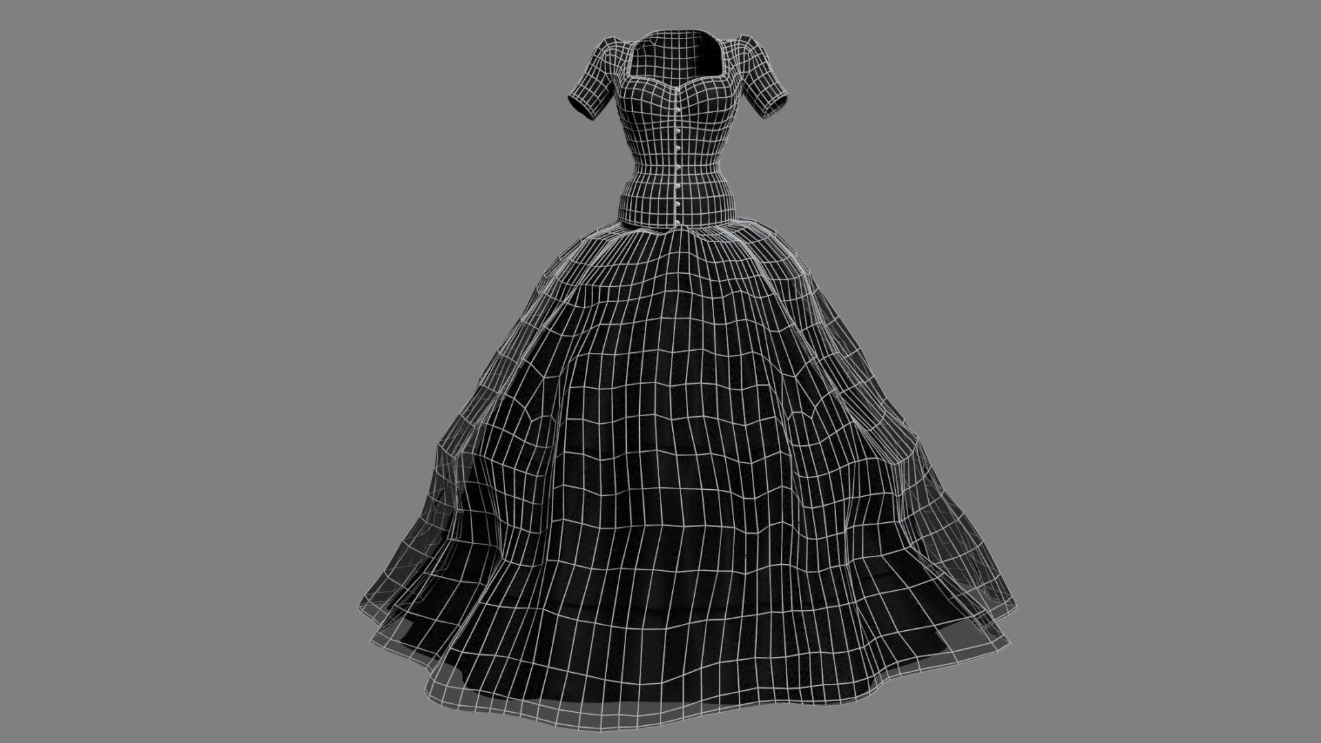 3d Model 5 Victorian Gothic Dresses Collection - Turbosquid 2025730