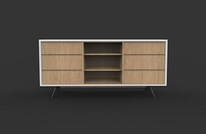 TV bench 3D model 3D