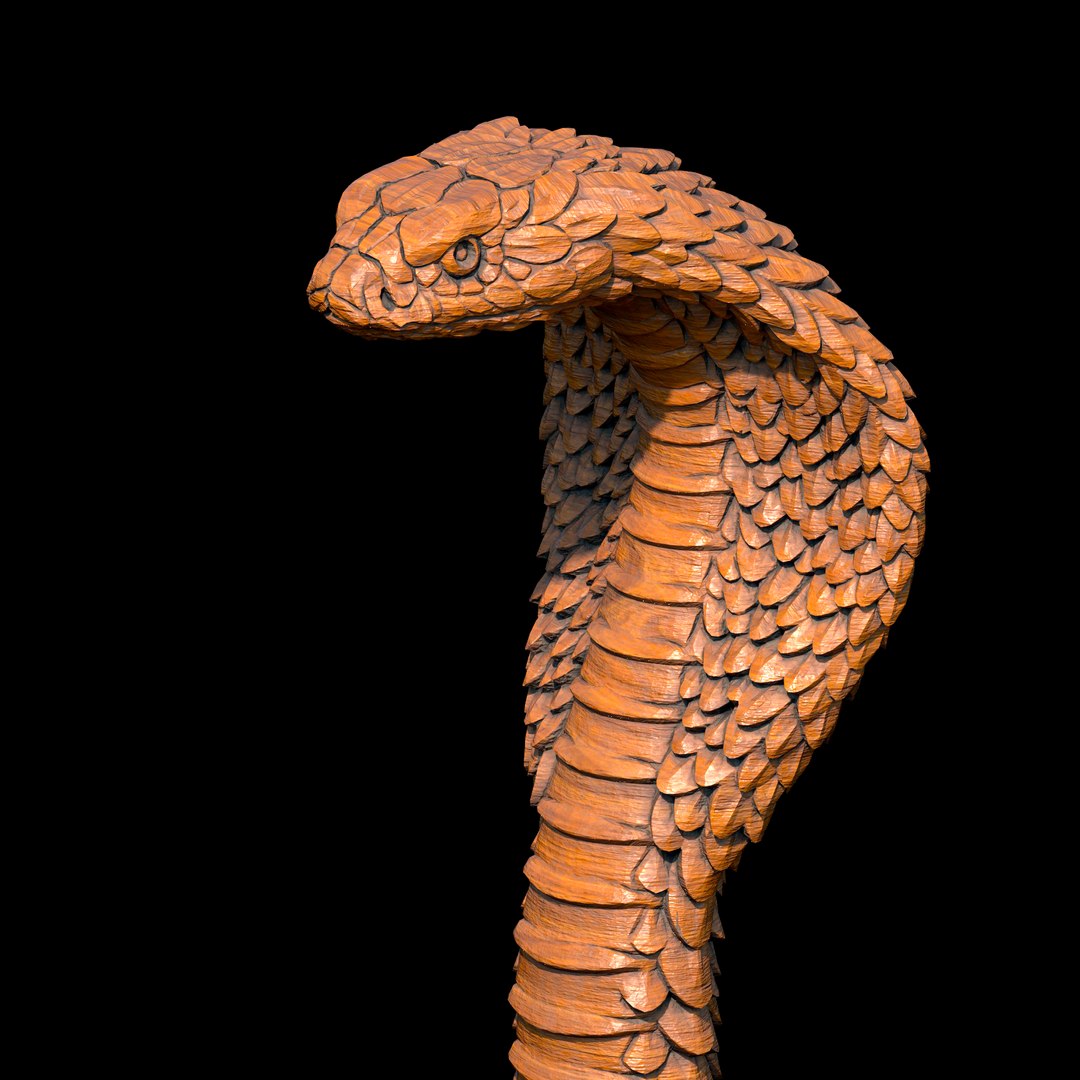 Snake Cane Topper | 3D Print Model