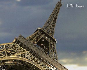 eiffel modelled 3d model