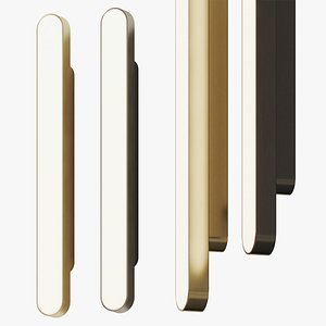 Square in Circle Capsule Wall Lamp 3D model