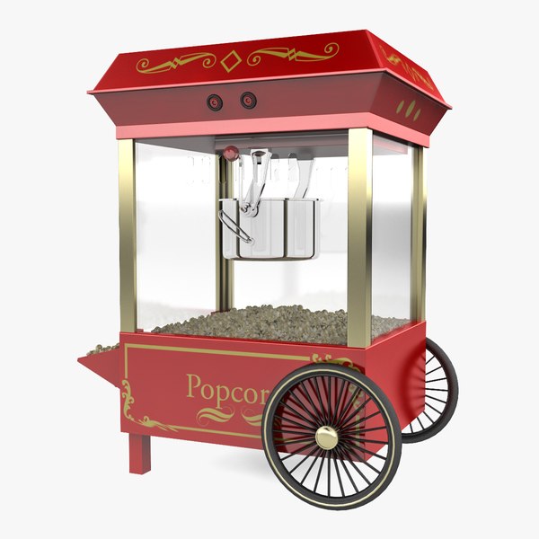 popcorn machine 3d model