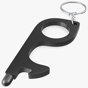 No Touch Tool Keychain Black