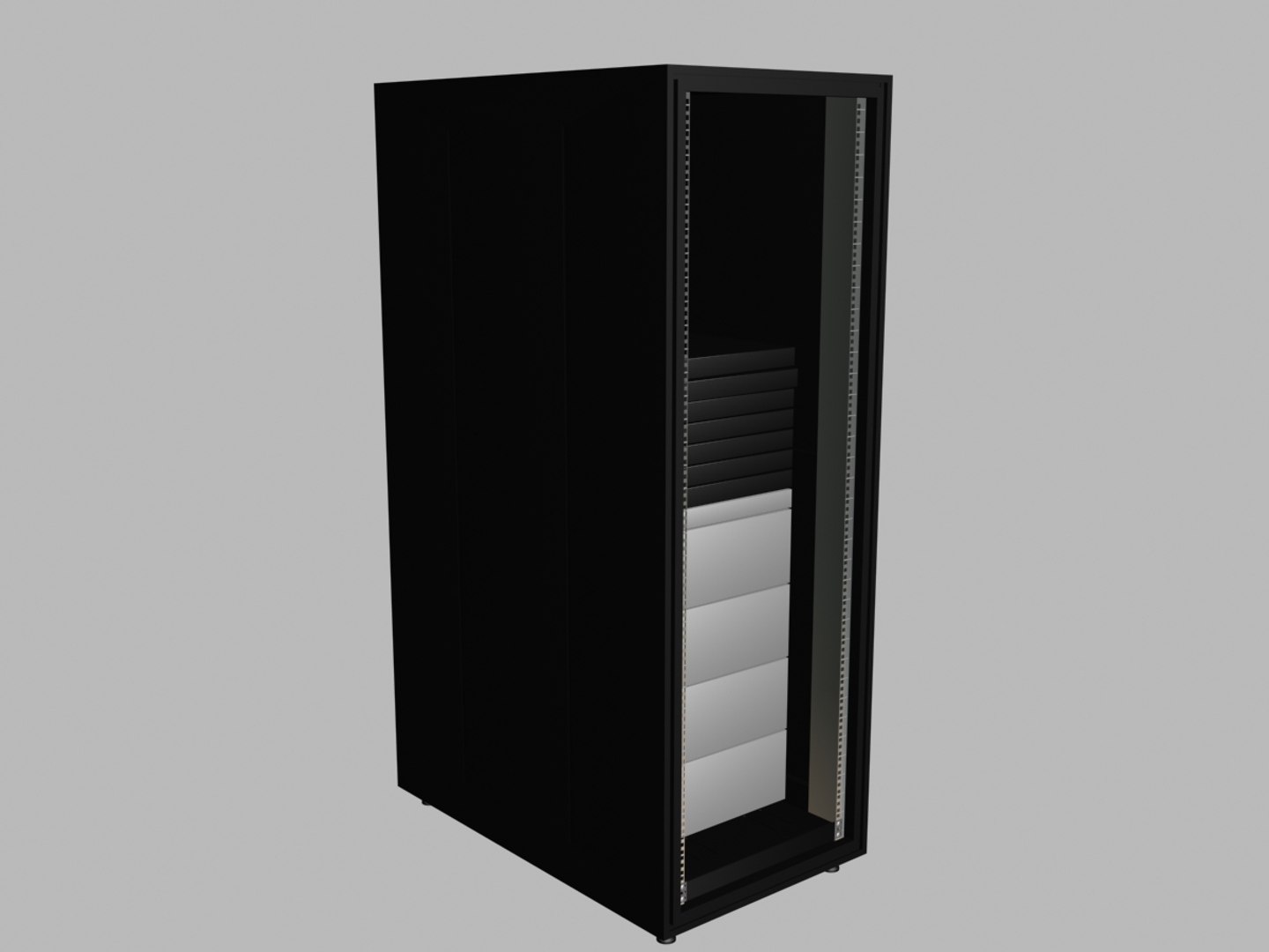 Server Dell Rack 3d Model