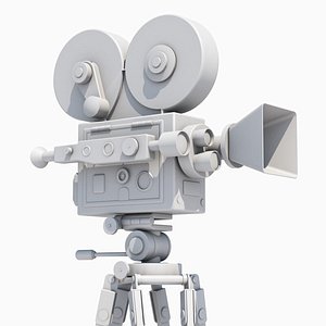 3d model film movie camera