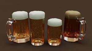 3D model drink glass - beer