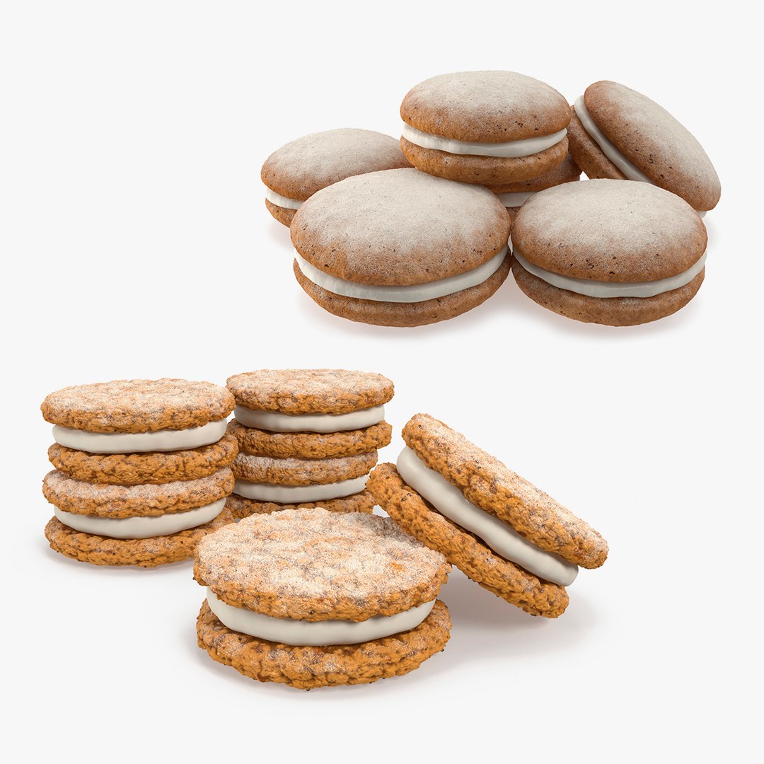 Cookies Collection 3D model preview