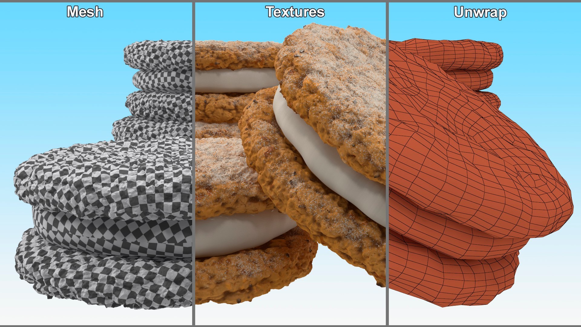 Cookies Collection 3D Model - TurboSquid 2199973