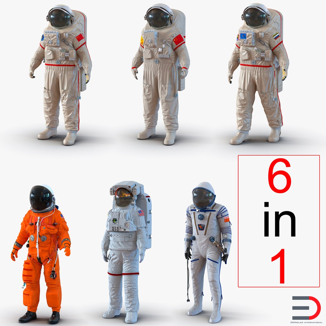 Space Suits Rigged Collection 2 3D Models 3D model preview