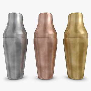 realistic cocktail shaker vintage 3d max