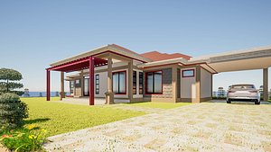 5 Bedroom Bungalow Architectural Model