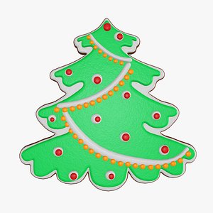 christmas cookie fir 3D model
