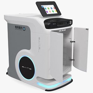 SAITE Intelligence Hospital Delivery Robot Rigged