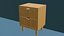 Mid Century Modern Teak Nightstand 3D Model