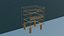 Mid Century Modern Teak Nightstand 3D Model