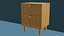 Mid Century Modern Teak Nightstand 3D Model