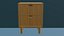 Mid Century Modern Teak Nightstand 3D Model