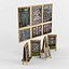 Chalk Board 04 with Plants