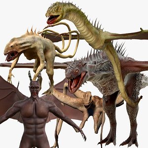 3D Monsters Collection