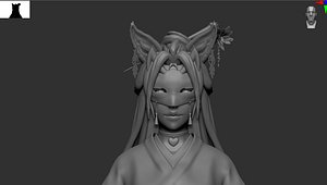 Kitsune - High Poly Base Mesh