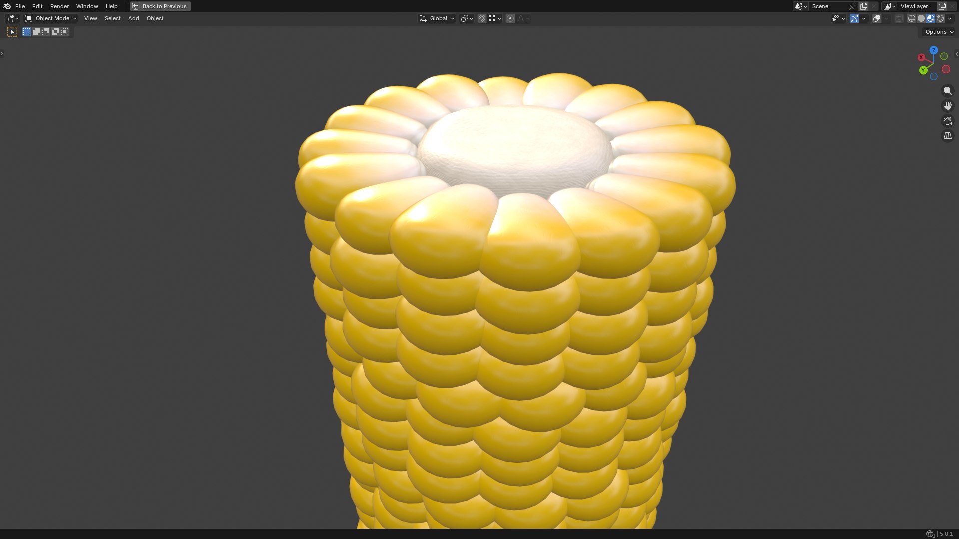 Corn Cob Piece Sliced Yellow Maize PBR model https://p.turbosquid.com/ts-thumb/WZ/J1RV4l/Zv/screenshot20260117215024/png/1768665252/1920x1080/fit_q87/3202546ce4adfbc4608451ae1273743bc73b52a5/screenshot20260117215024.jpg