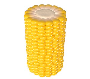 Corn Cob Piece Sliced Yellow Maize PBR model