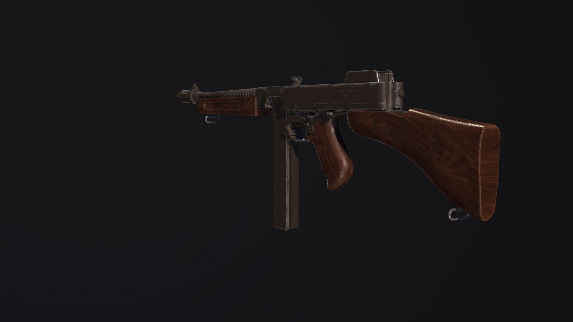 Weapon Gun Thompson 3D Model - TurboSquid 1548183