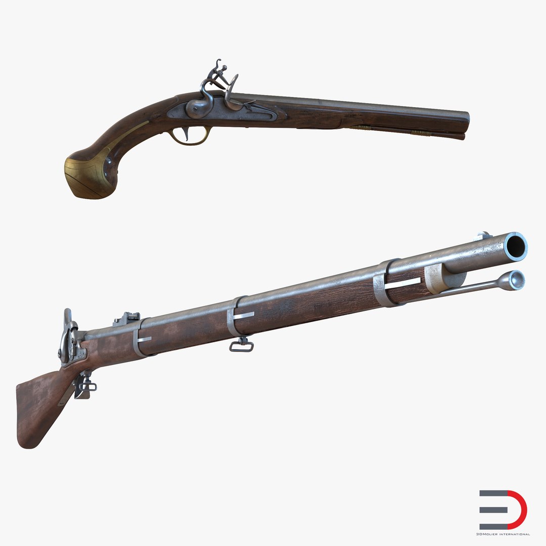 Muskets Collection 3D model preview