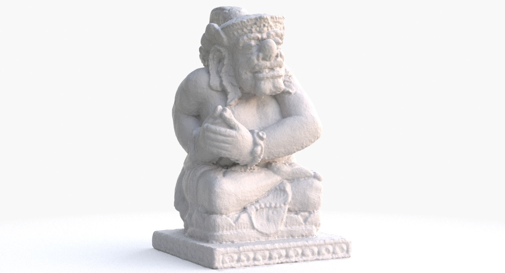 3D model balinese guardian statue https://p.turbosquid.com/ts-thumb/WZ/LGMDbr/XtqBlwfT/clay1/jpg/1558099212/1920x1080/fit_q87/fffdfcf96f15578568c981ed11cd8f1894c14f21/clay1.jpg