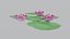 Modèle 3D en pierre pour la décoration d'un bassin de lotus dans un jardin asiatique