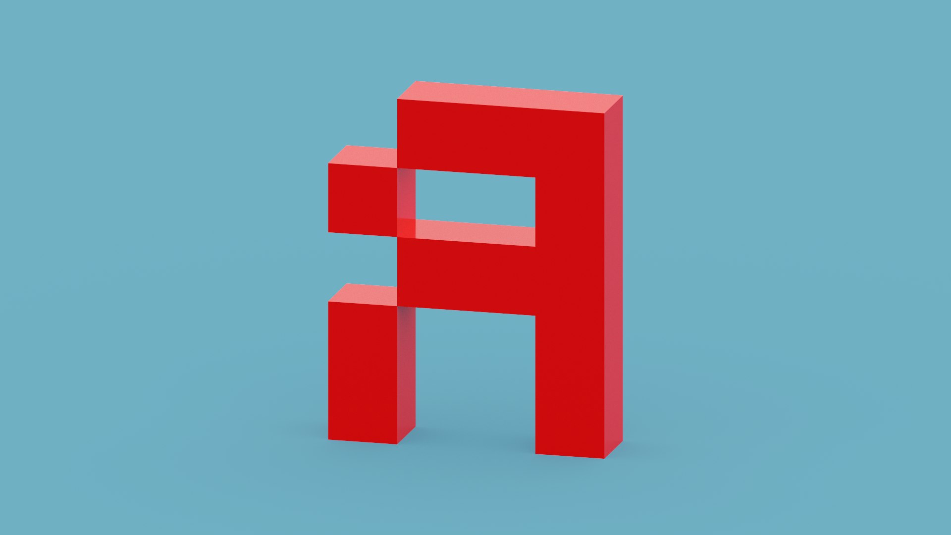 Letterrixel Letter R 3D - TurboSquid 1981666