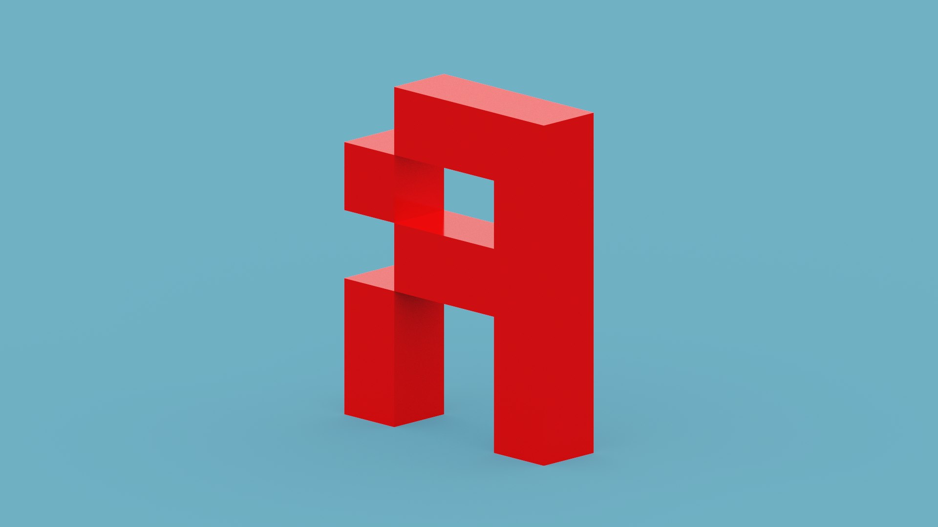 Letterrixel Letter R 3D - TurboSquid 1981666