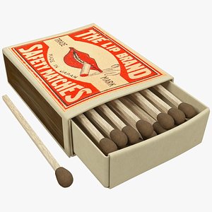 matchbox box match 3D model