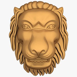 jana lion head 3d model