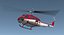 air medical helicopter bell 3D model