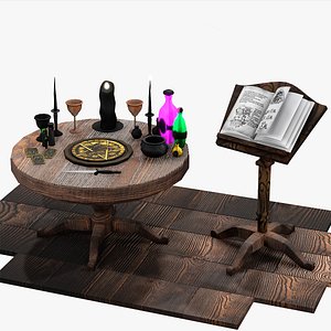 Altar Magic Table Portions Wizard Witch