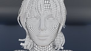 3D BaseMesh - Lowpoly Girl