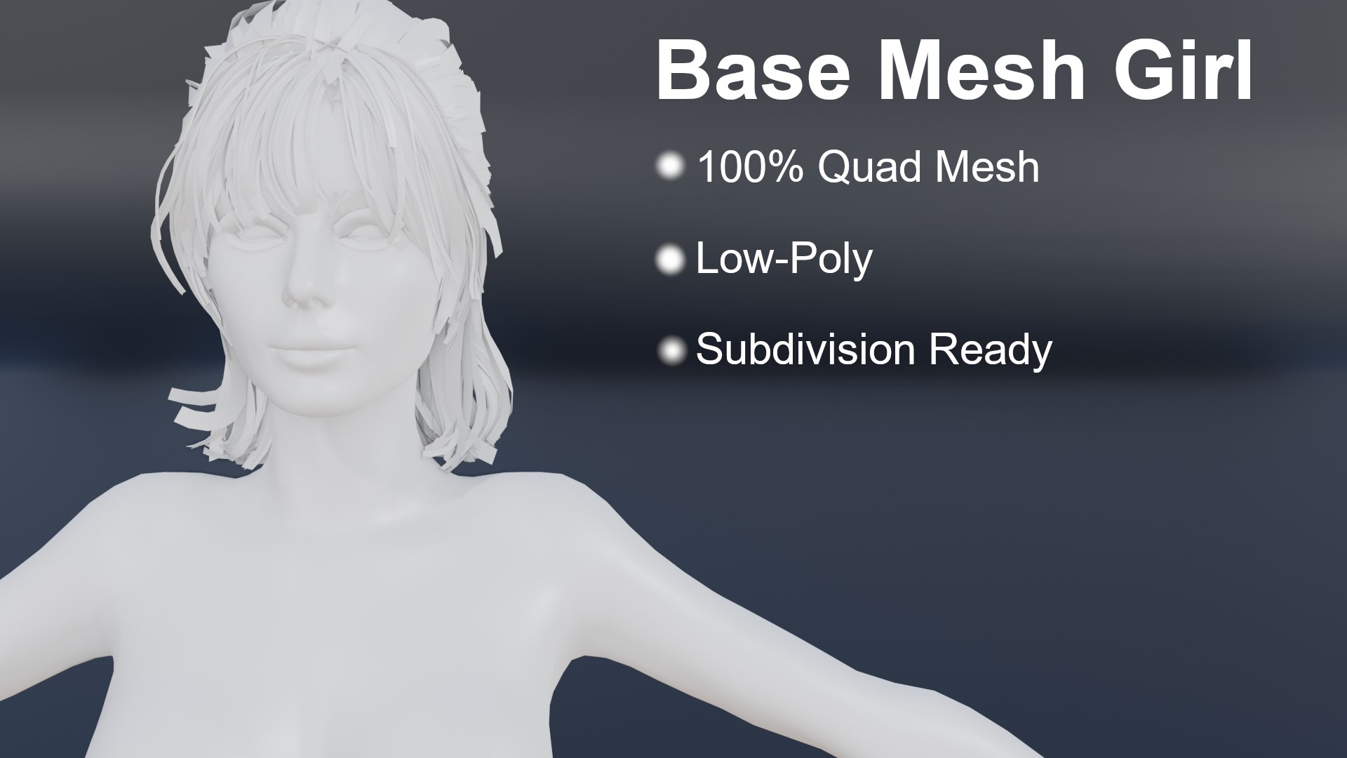 3D BaseMesh - Lowpoly Girl https://p.turbosquid.com/ts-thumb/WZ/fetCT6/hZ/basemaintext/png/1643700608/1920x1080/fit_q87/8e946fa4e8189f25911f022325214d7843c8c12e/basemaintext.jpg