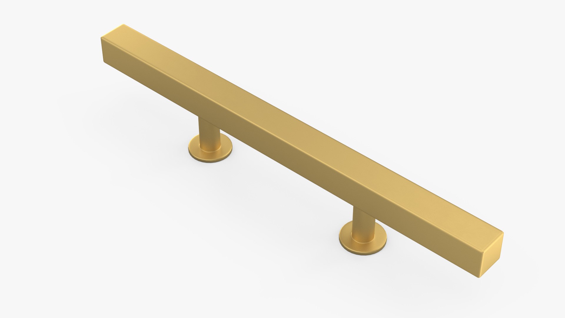 Kitchen Cabinet Handle T-Bar Bronze 3D model preview