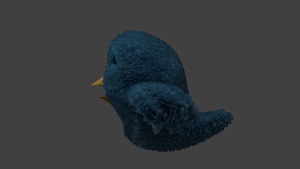 Twitter Bird 3D Model