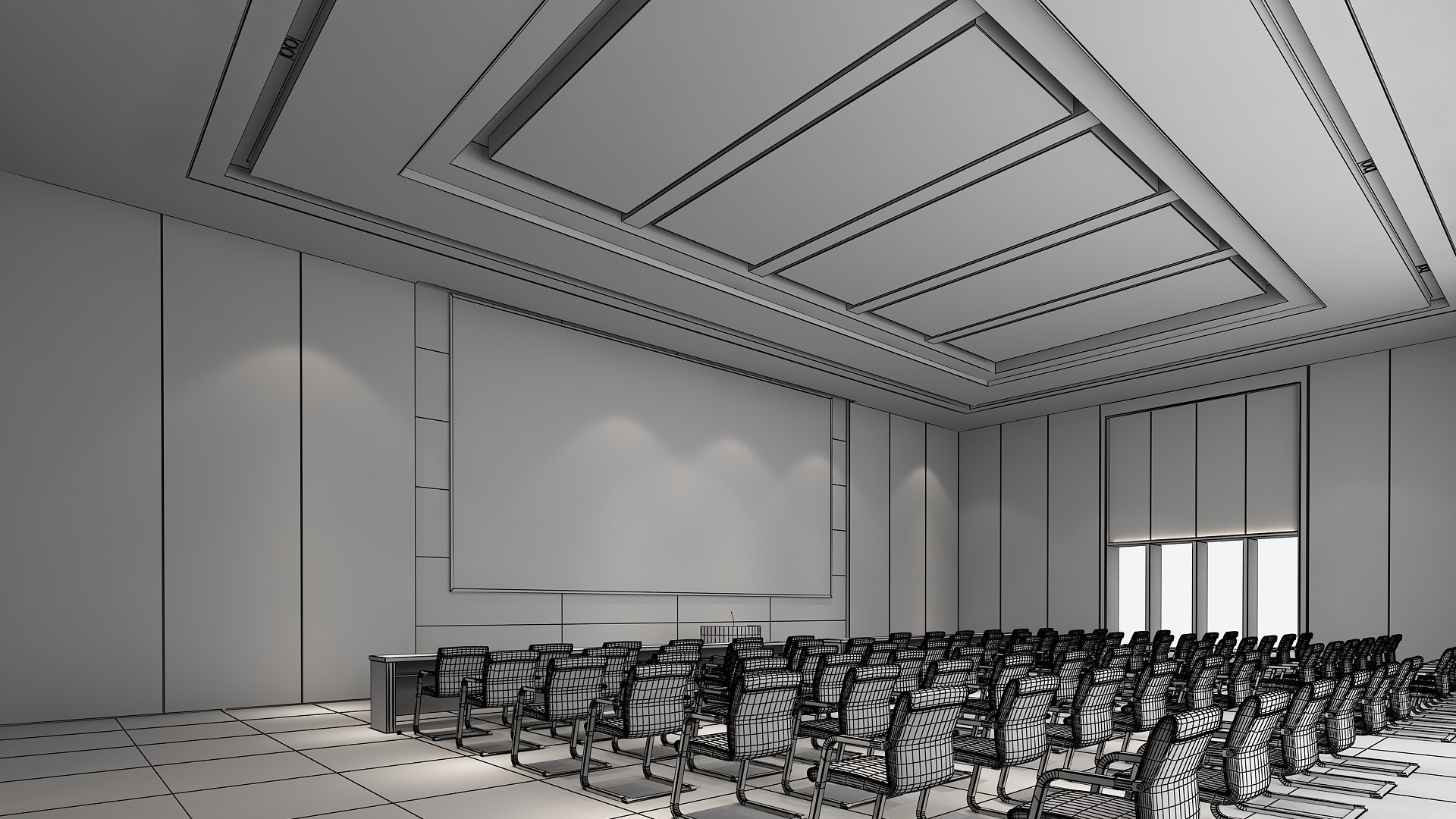 3D Model Lecture Hall 20 - TurboSquid 2176476