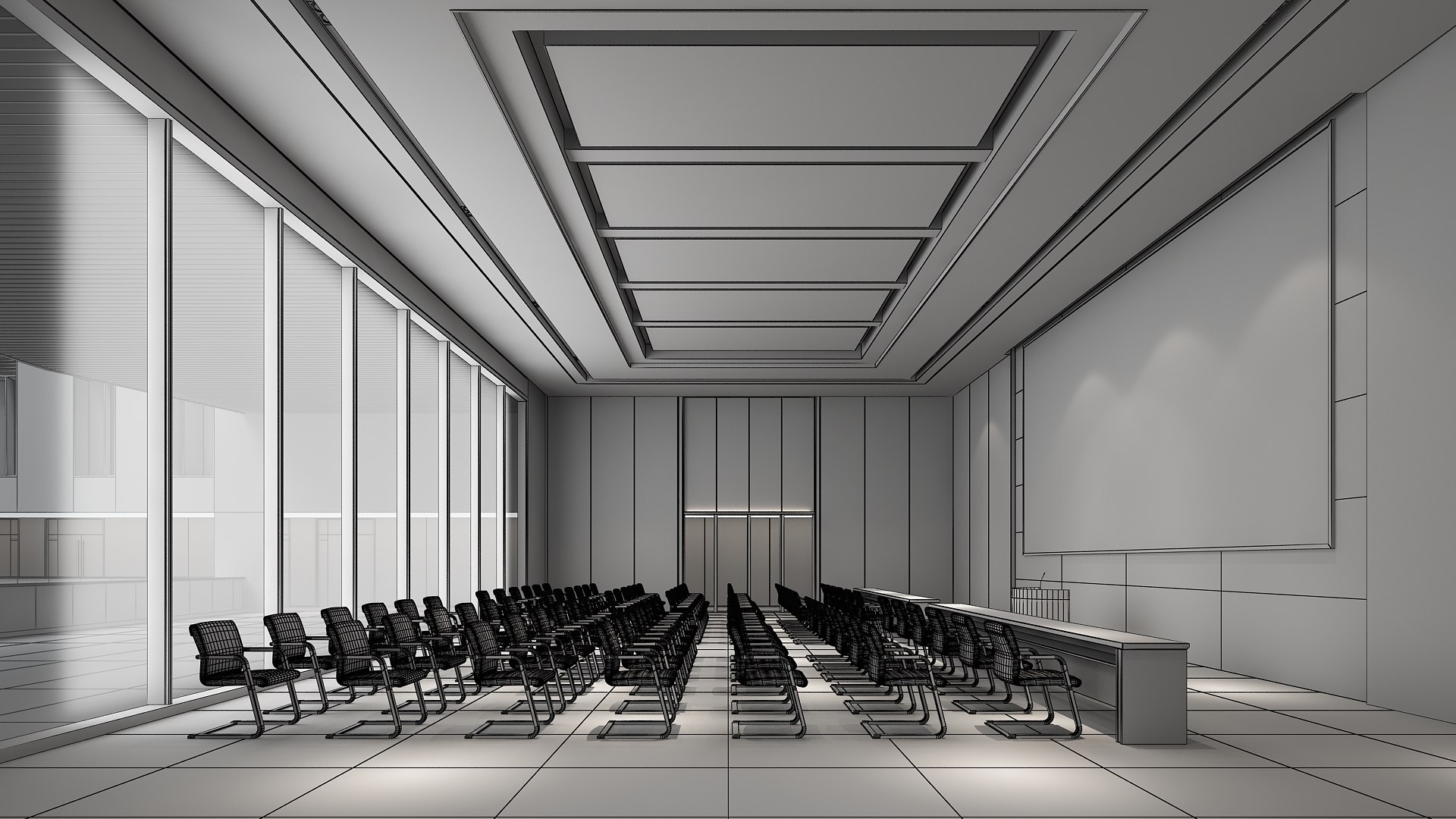 3D Model Lecture Hall 20 - TurboSquid 2176476