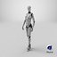 Female Cyborg Robot Rig 3D model