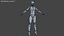 Female Cyborg Robot Rig 3D model